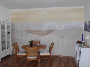 Wohnzimmer 'Wandbild Dünen'