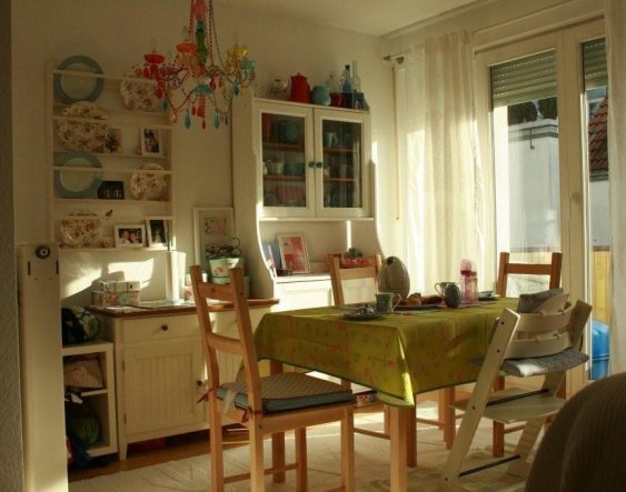 Mein kleines Wohnzimmer, die Essecke.... ich liebe den Landhausstil, Catrh Kidston und Greengate und natuerlich IKEA!!!