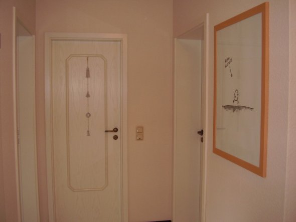 Auf diesem Bild sieht man die Ecke der Schlafzimmer und vom Familien Bad.