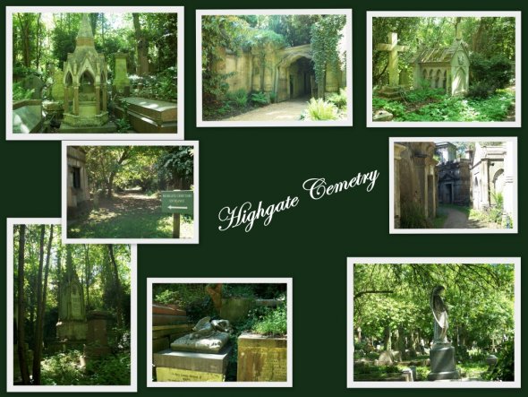 Highgate Cemetry ist der bekannteste Friedhof London's, wurde 1839 eröffnet und noch heute genutzt.Dieser westliche Teil mit seinen wunderschönen vikt